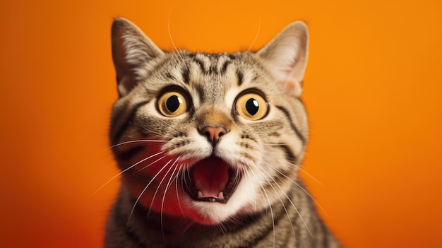 gato sorprendido gato sorprendido animal sorprendido cara sorprendida