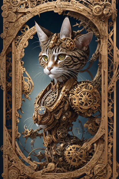 El gato steampunk