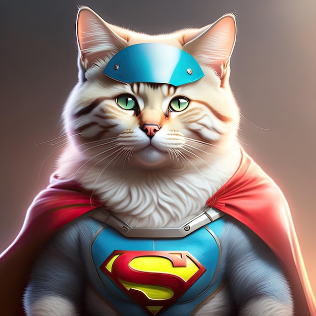 El gato superhéroe