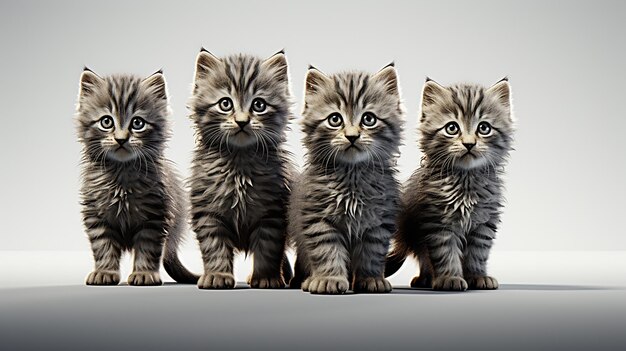 Foto gatos bonitos foto generativa ai