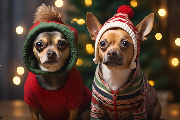 Los gatos celebran la Navidad con estilo