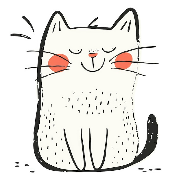 Gatos de desenho animado bonitos