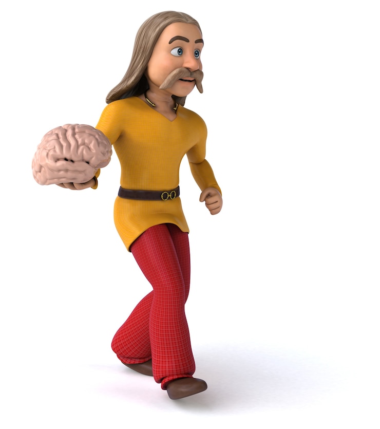 Foto gaulois divertidos - renderização 3d
