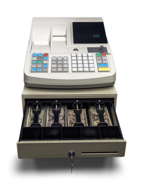 Gaveta de caixa registradora caixa de compras em dinheiro máquina de caixa isolada
