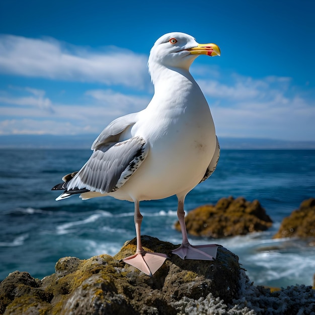 Gaviota cerca del mar Alta calidad