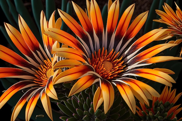 Gazania Ridens no Tirol do Sul Itália em close-up