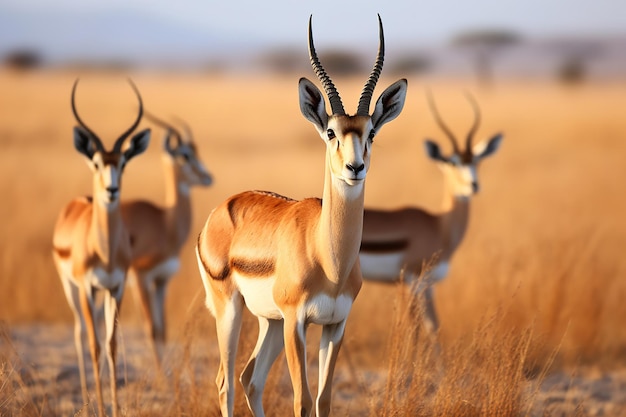Gazelas graciosas no Serengeti