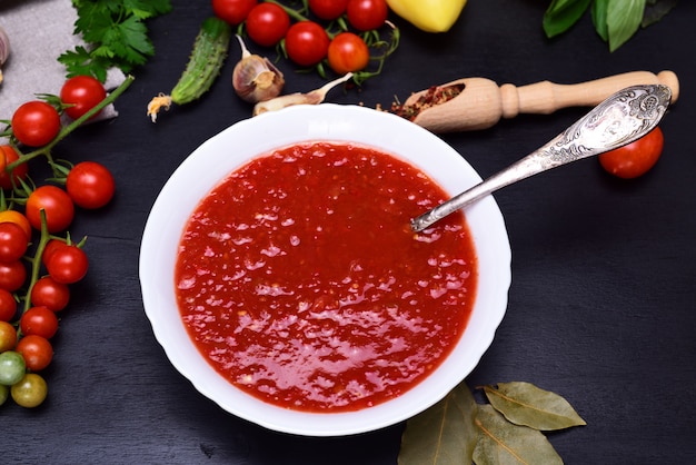 Gazpacho español sopa fría