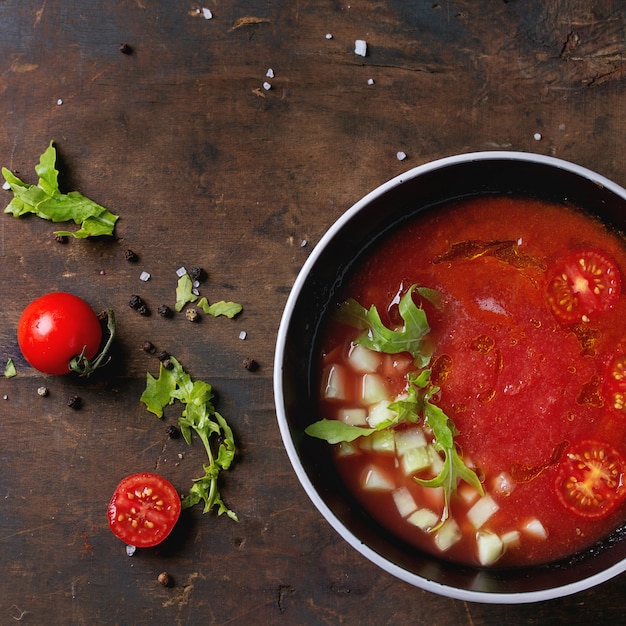 Gazpacho de sandía y tomate