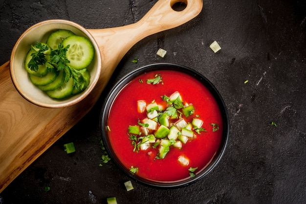 Gazpacho de sopa de verano