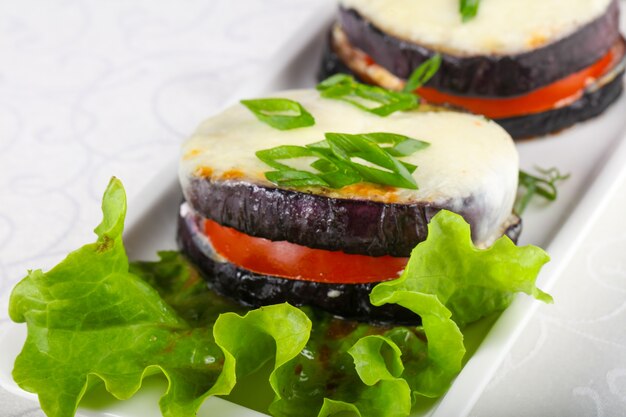 Gebackene Aubergine