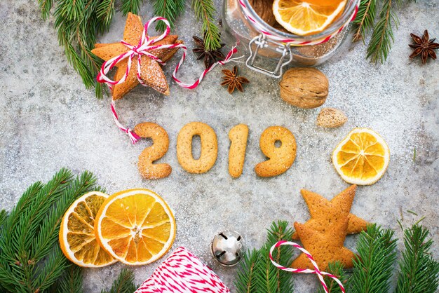 Gebackene selbstgemachte getrocknete Orangen der Lebkuchenplätzchen