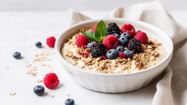 Gebackener Haferbrei mit Joghurt