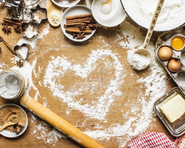 Gebäck, Kuchen, selbst kochen. Selektiver Fokus