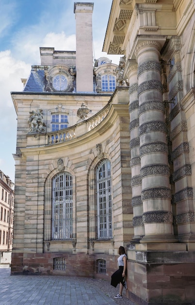 Gebäude auf den Straßen in Straßburg Frankreich