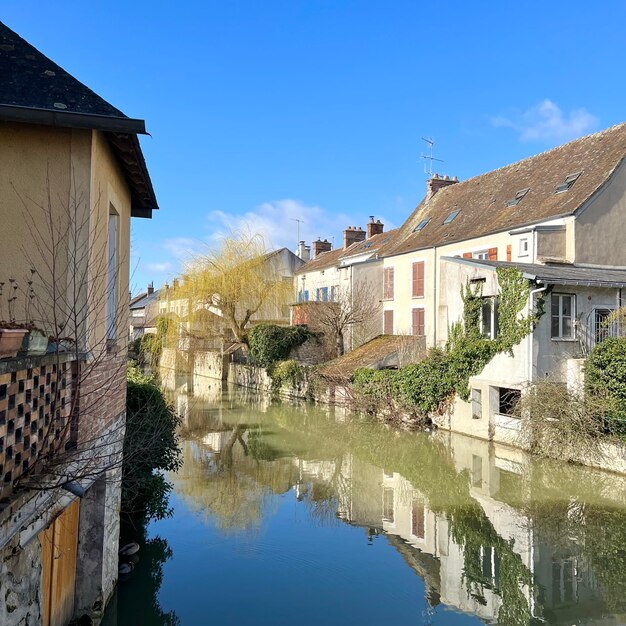 Foto gebäude im wasser