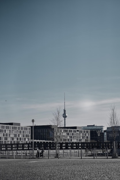 Foto gebäude in der stadt vor klarem himmel