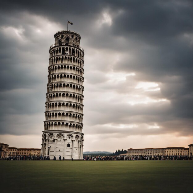 Gebäudebild des Schiefen Turms von Pisa in Italien