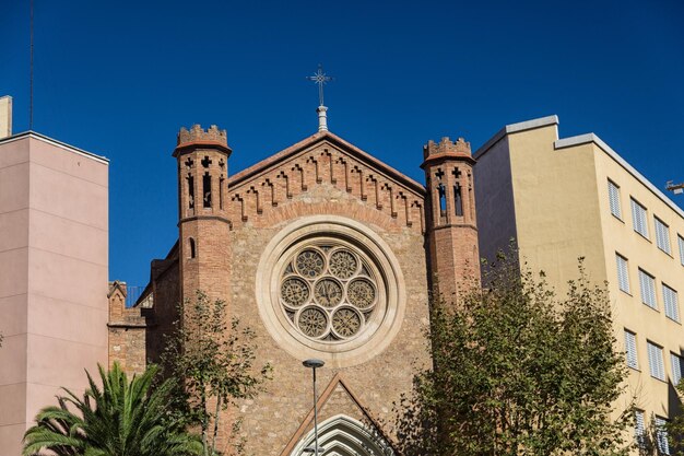 Gebäudefassaden von großem architektonischem Interesse in der Stadt Barcelona Spanien