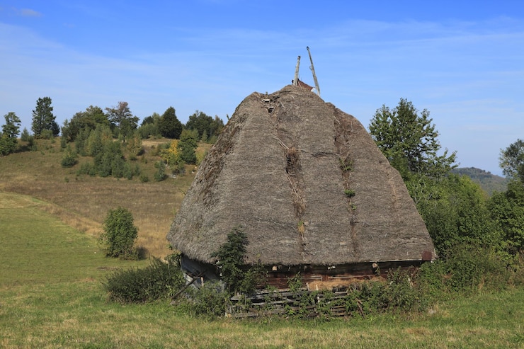 Foto gebautes gebäude an land gegen den himmel