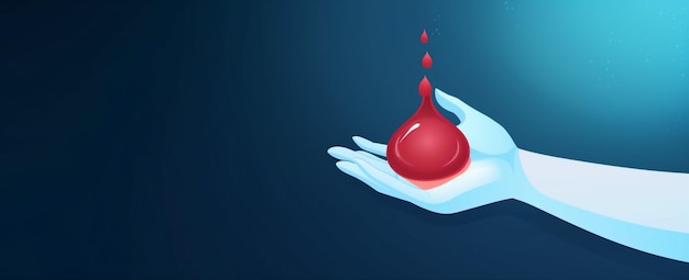 Geben Sie Herz-Lebensspender-Spende, helfen Sie Bluttag, Weltgesundheit, generative KI