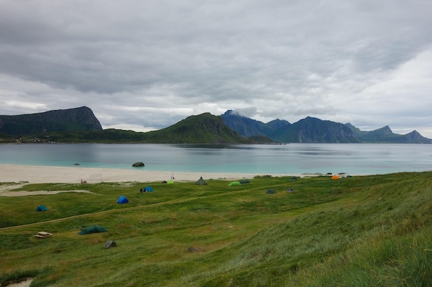 Gebirgshorizontfjord Norwegen