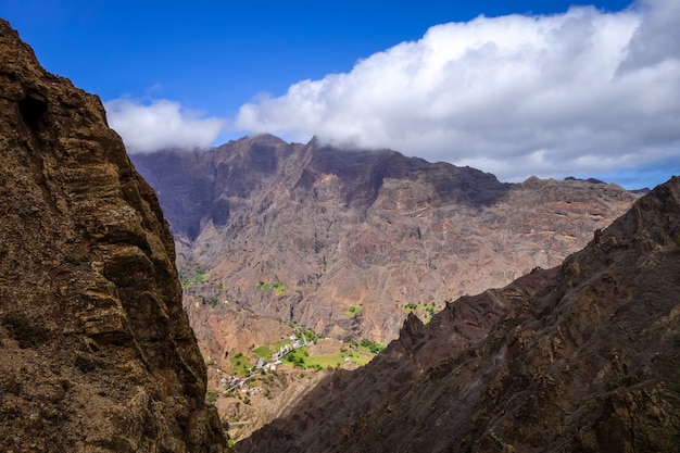 Gebirgslandschaft in der Insel Santo Antao, Kap Verde, Afrika