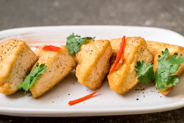 gebratener Tofu - veganes Essen