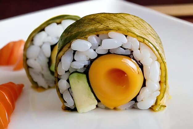 Gebratenes Eier-Sushi