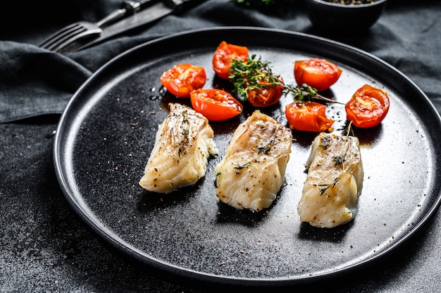 Gebratenes Fischfilet mit Gewürzen