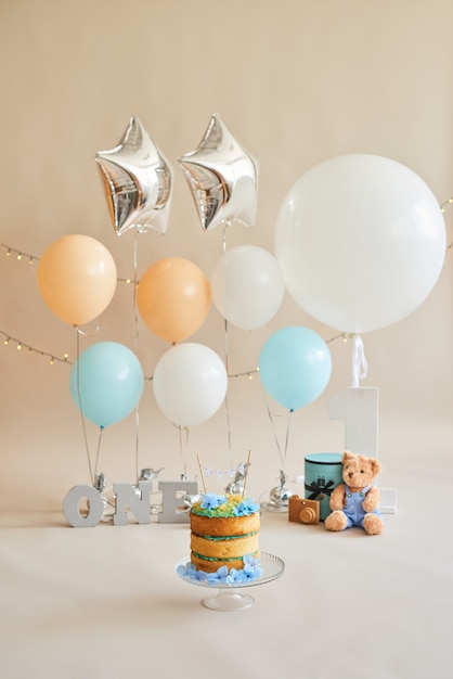 Geburtstag 1 Jahr Cake Smash Decor