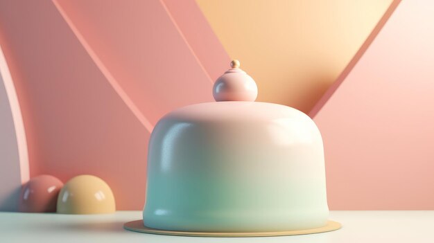 Geburtstag Hintergrund mit Kuchen Illustration AI GenerativexA