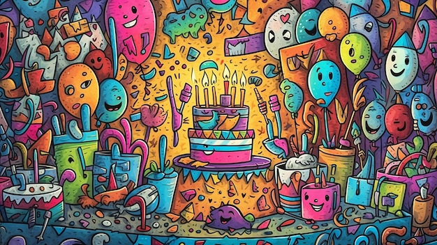 Geburtstags-Party Hintergrund