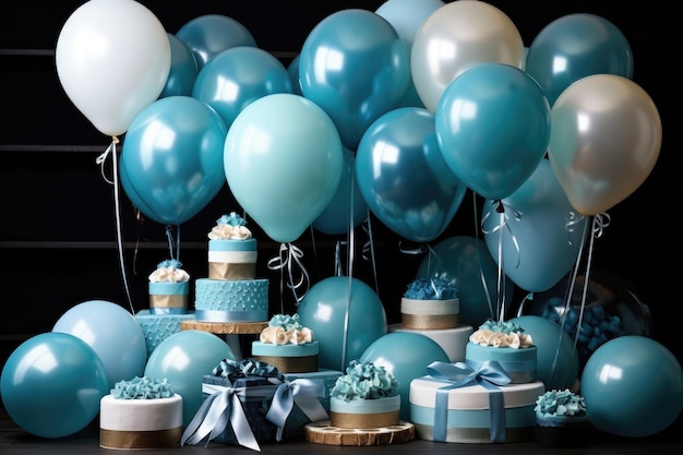 Geburtstagsdekoration mit blauen Inspirationsideen