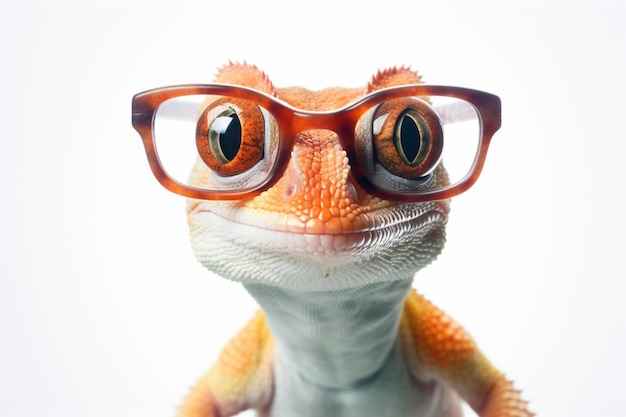 Un gecko con gafas es algo real.