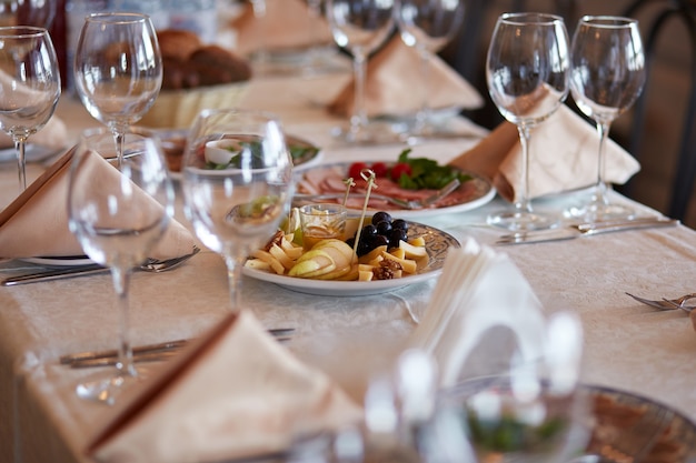 gedeckten Tisch im Restaurant