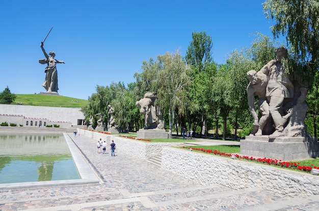 Gedenkkomplex Helden der Schlacht von Stalingrad in Wolgograd ehemals Stalingrad Russland