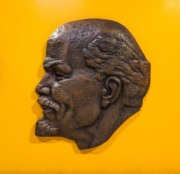 Gedenktafel für Wladimir Lenin. Druskininkai, Litauen