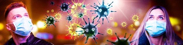 Foto gefährliches corona-virus, pandemisches risikokonzept. 3d-darstellung