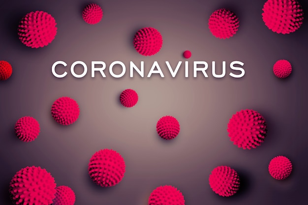 Gefährliches Corona-Virus, SARS-Pandemie-Risikokonzept. 3D-Darstellung