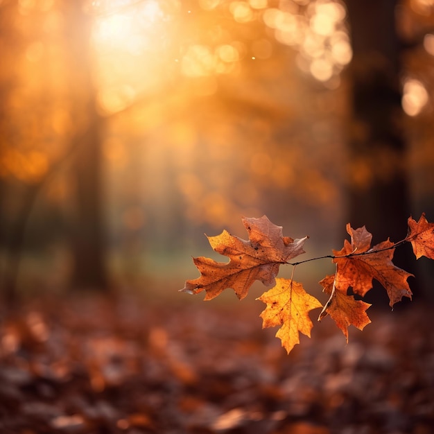 Gefallenes Herbstlaub auf dem Boden