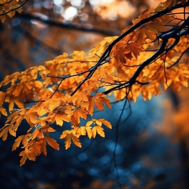 Gefallenes Herbstlaub auf dem Boden