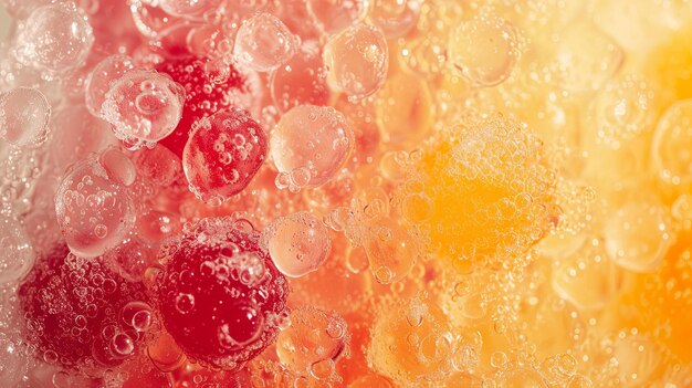 Gefrorene Früchte und Beeren auf Eiscreme Hintergrundkonzept