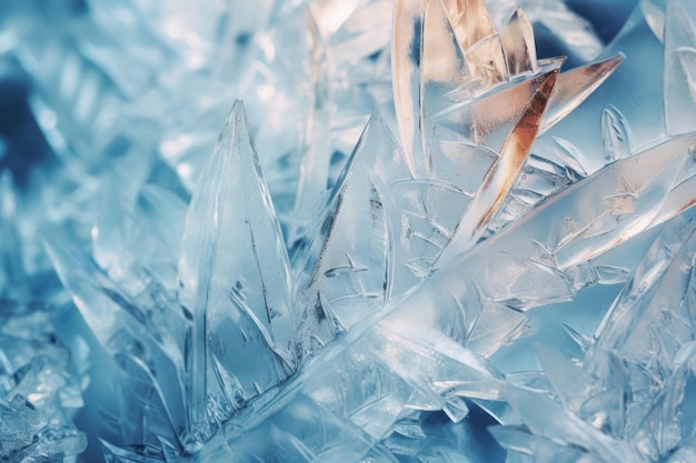 Foto gefrorene nahaufnahmen von eiskristallen winternatur hintergrund kalter frost saisonales arktisches wetter tapeten