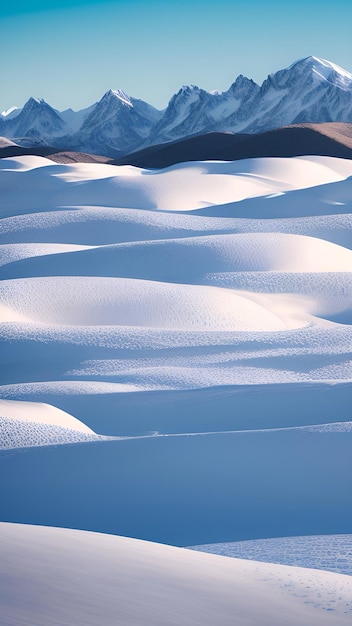 Gefrorene Natur-Eisdünen Ai