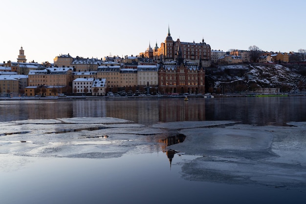 Gefrorene Stockholmer Bucht