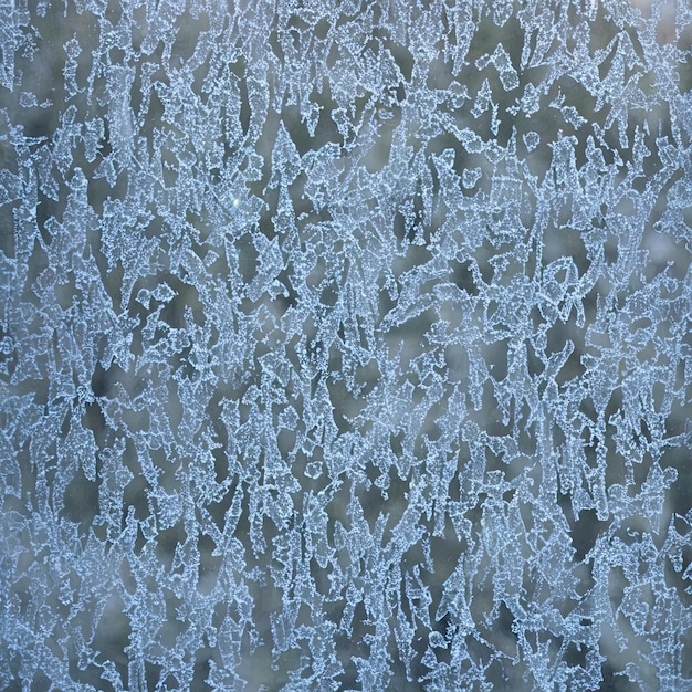Foto gefrorenes fensterglas