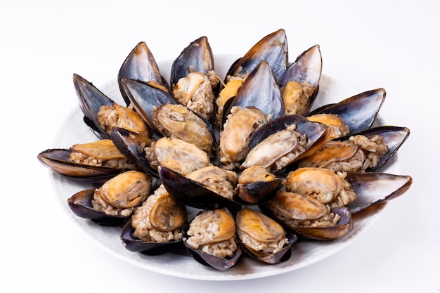 Gefüllte Muscheln nach türkischer Art, mediterrane Küche von Midye Dolma