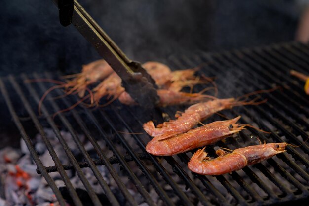 Gegrillte Garnelen beim Street Food Festival