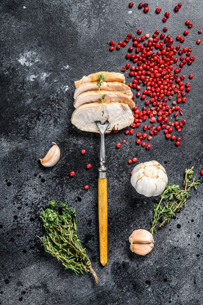 Gegrillte geschnittene Putensteaks